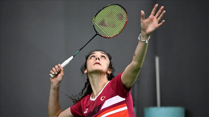 Almanya'da düzenlenen 2024 Avrupa Badminton Şampiyonası'nda tek kadınlarda yarı finale