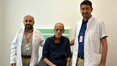 Böbrek ağrısıyla gitti, karnından 8 kiloluk tümör çıkarıldı