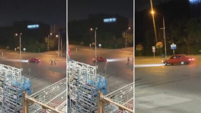 Bursa’da dakikalarca böyle drift attı