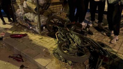 Bursa’da otomobil ile motosiklet çarpıştı