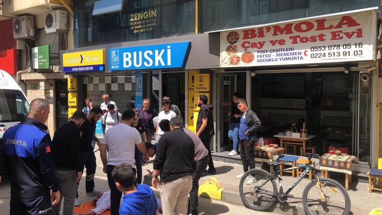 Bursa’da ceza yiyen işletme sahibi bayıldı