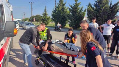 Bursa’da korkutan kaza anı kameraya yansıdı!