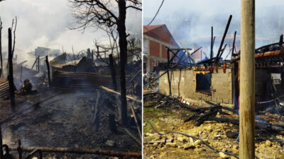 Bursa’da yangın dehşeti: 4 ev zarar gördü