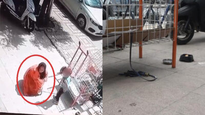 Bursa’da köpeği önce sevdi sonra çaldı