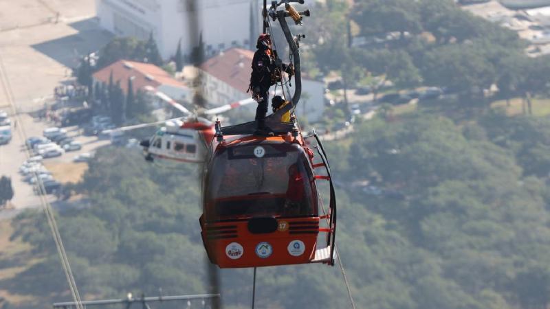 Teleferik kazasının yeni görüntüleri ortaya çıktı
