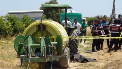 Traktör ile ilaç tankının arasında kıyafetleri dolandı! 15 yaşındaki kızın feci ölümü