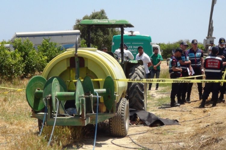 Traktör ile ilaç tankının arasında kıyafetleri dolandı! 15 yaşındaki kızın feci ölümü