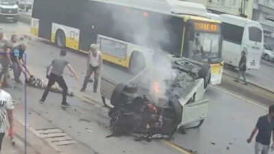 Ortalığı savaş alanına çeviren kaza: 1 ölü