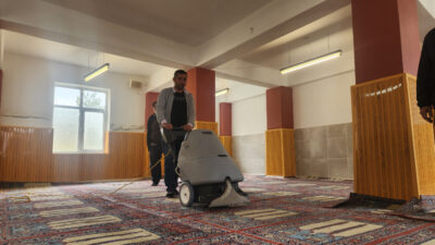 Bursa’nın bu ilçesinde camilerin periyodik temizliği için özel ekip kuruldu