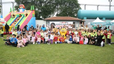 Bursa’da miniklerin renkli spor şenliği