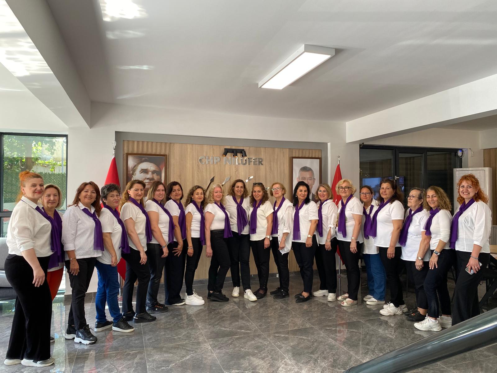 CHP Nilüfer Kadın Kolları’nda seçim heyecanı! Şebnem Köroğlu kadınlar için yola çıktı