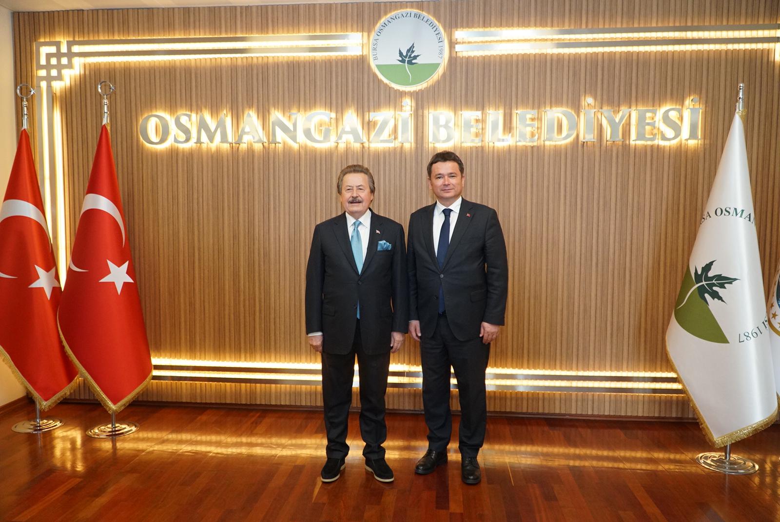 Osmangazi Belediye Başkanı Aydın’dan Cavit Çağlar’a övgü dolu sözler; ‘Desteğinizi her zaman hissediyoruz’