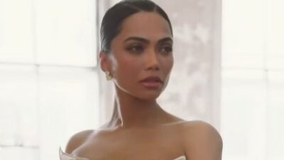 Elbisesiyle viral oldu!