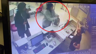 Bursa’da kargo şubesinde dehşet anları