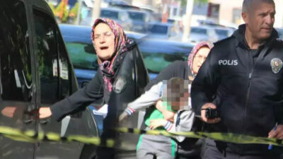 Kayseri’de hareketli dakikalar! Kalabalığı gördü, çocuğu aklına geldi