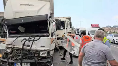 TEM’de zircirleme kaza! 10 araç karıştı, yaralılar var