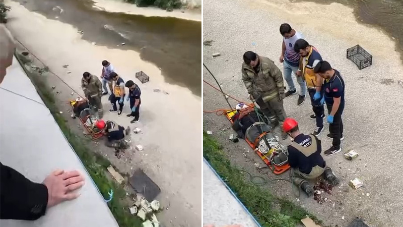 Bursa’da hareketli dakikalar! Dere kenarında…