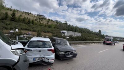 Bursa’da otobanda zincirleme kaza