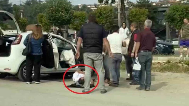 Bursa’da takla atan otomobilde 2 kişi yaralandı