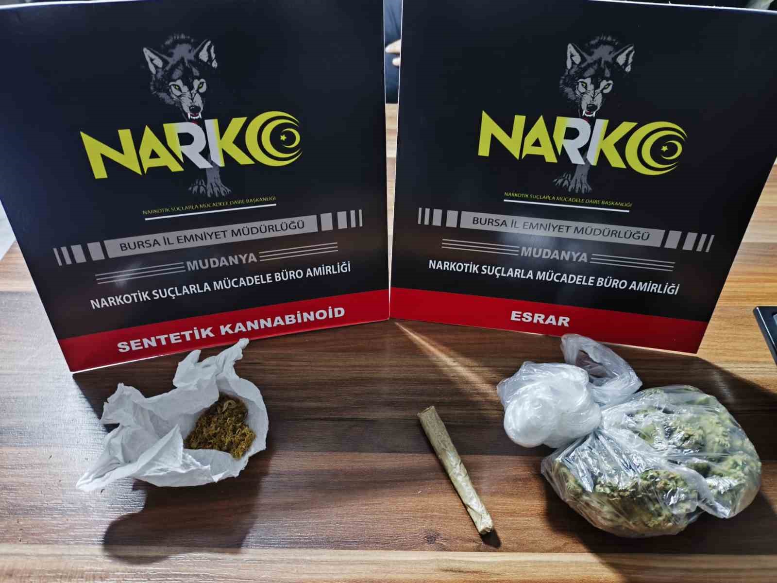 Bursa’da uyuşturucuya geçit yok: 2 gözaltı