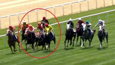 Ankara’da hipodromda atlar çarpıştı: 2 jokey yaralandı