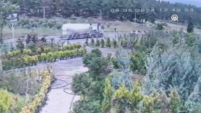 9 kişinin öldüğü kaza kamerada