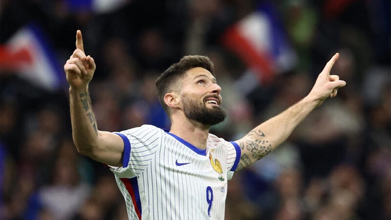 Olivier Giroud’dan milli takım kararı İtalya ekibi Milan'ın Fransız golcüsü Olivier Giroud, 2024 Avrupa Futbol