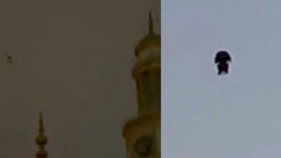 Bu kez İstanbul’da: Gökyüzünde insana benzeyen cisim