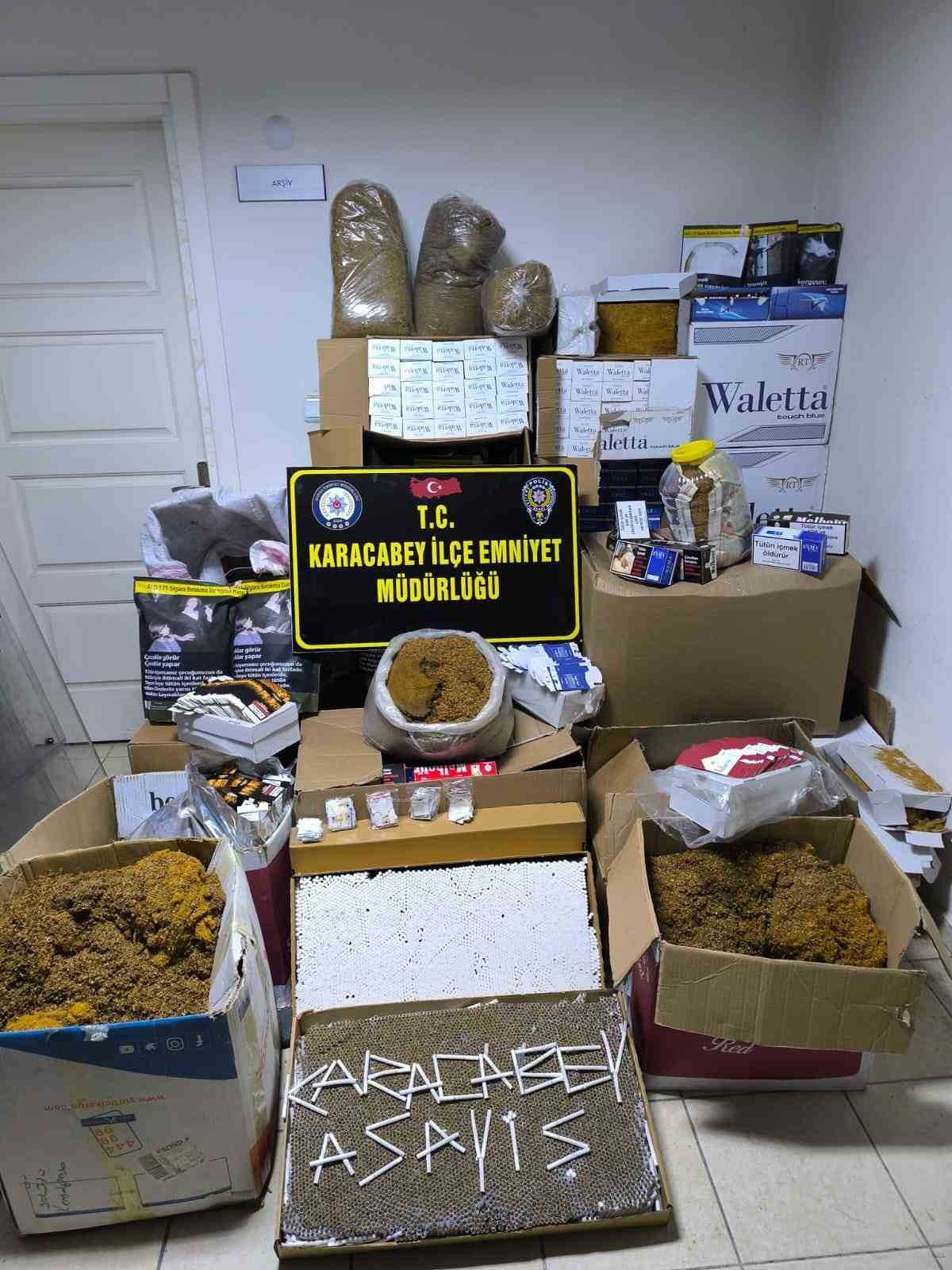 Bursa’da kaçak sigara operasyonu