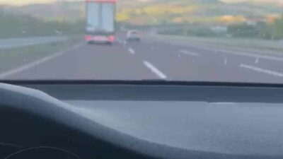 Bursa’da tır sürücüsü 180 kilometre hızla gitti, otomobiller ona yetişemedi