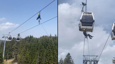 Görüntüler Bursa’dan… 1 Mayıs’ı zirvede kutladılar
