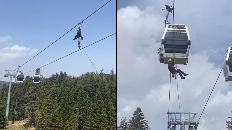 Görüntüler Bursa’dan… 1 Mayıs’ı zirvede kutladılar
