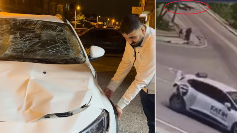 Bursa’da otomobile at çarptı