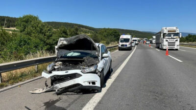 TEM’de alkollü sürücü ortalığı birbirine kattı: Kilometrelerce araç kuyruğu oluştu