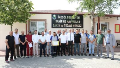 İnegöl’de barınak personeline ‘başıboş hayvanları yakalama ve müdahale’ eğitimi verildi