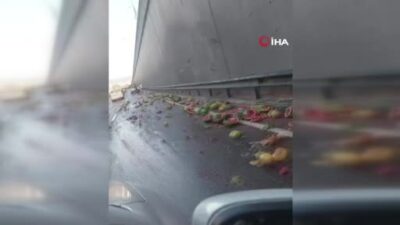 Yer: Bursa… Karpuzlar yola döküldü