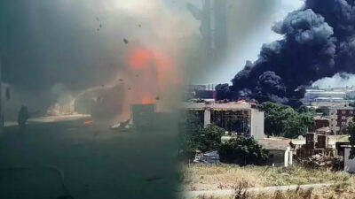 Korkutan fabrika yangını! Bölgeye çok sayıda ekip sevk edildi