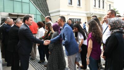 Başkan Aydın, personel ile bayramlaştı