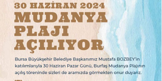 Bursa Büyükşehir Belediyesi duyurdu! Yarın açılıyor…