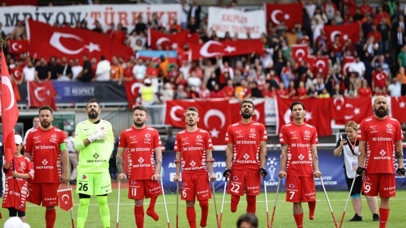 Ampute Futbol Milli Takımımız 3. kez Avrupa Şampiyonu Türkiye Ampute Futbol Milli Takımı, İspanya Ampute Futbol Milli Takımı'nı