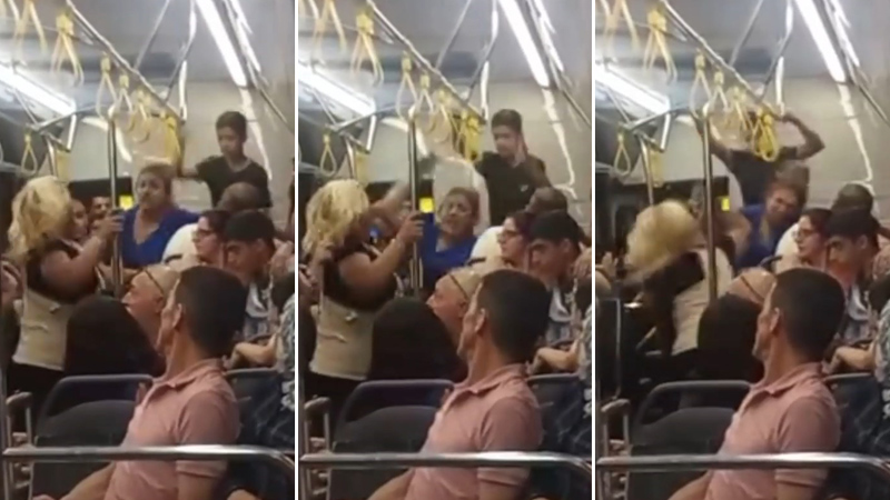 Bursa’da saç saça baş başa kavga! O anlar kamerada