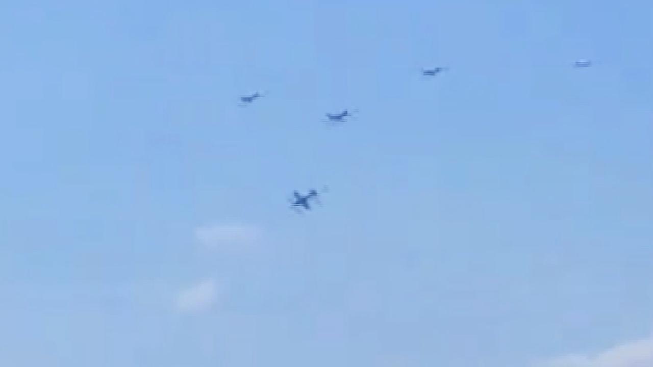 İki uçak havada çarpıştı! O anlar kamerada