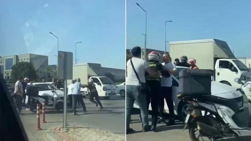 Bursa’da yol verme kavgası Bursa’da yol verme kavgası