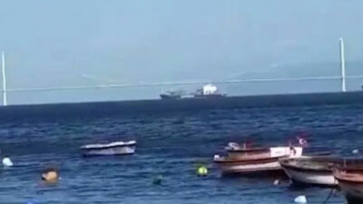 İzmit Körfezi’nde faciadan dönüldü