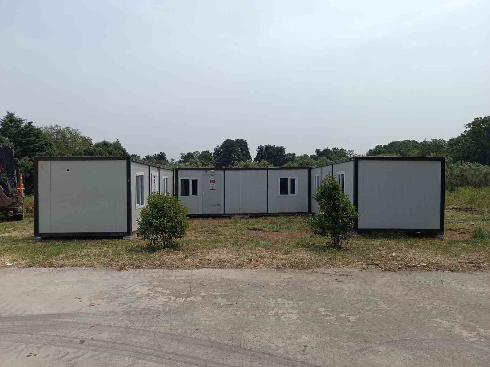 Deprem konteynerleri Gemlik’e geri getirildi Deprem konteynerleri Gemlik’e geri getirildi