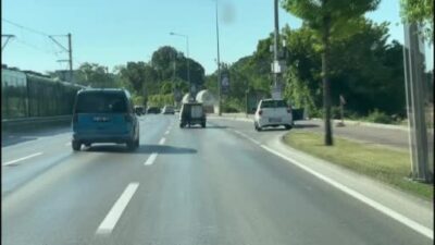 Bursa’da tehlikeli yolculuk