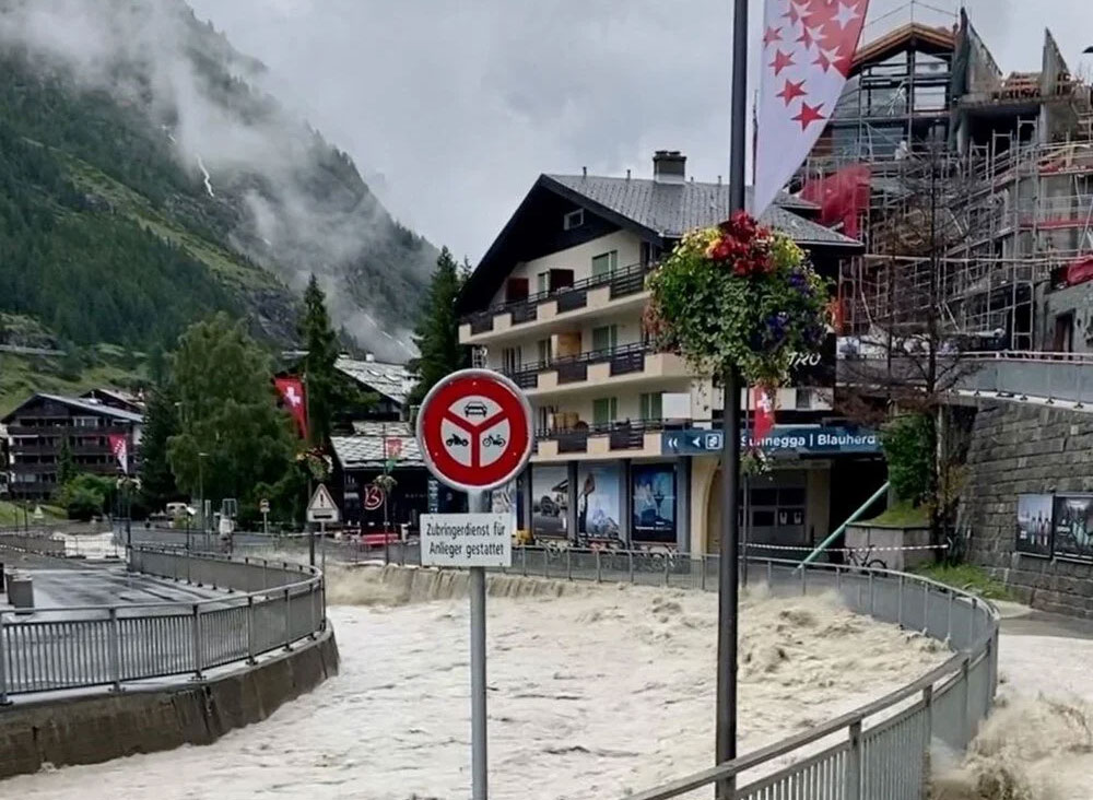 İsviçre’de sel: 1 kişi hayatını kaybetti