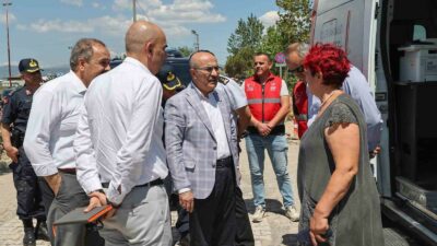 Bursa Kumsaz’da mobil göç denetimi