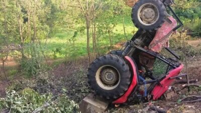 Bursa’da traktör takla attı: 1 yaralı