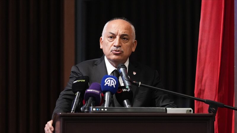 Türkiye Futbol Federasyonu Başkanı Mehmet Büyükekşi, A Milli Futbol Takımı'nın